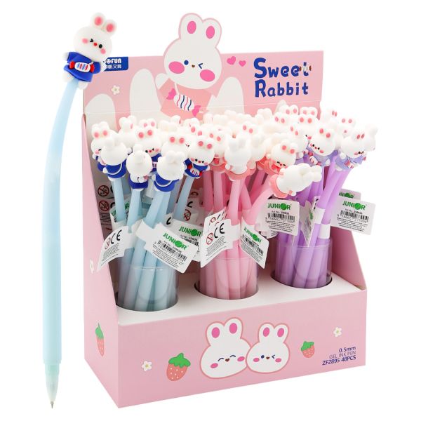 Pero gélové JUNIOR Sweet Rabbit 0,5 mm - modrá náplň (mix /cena 1ks)