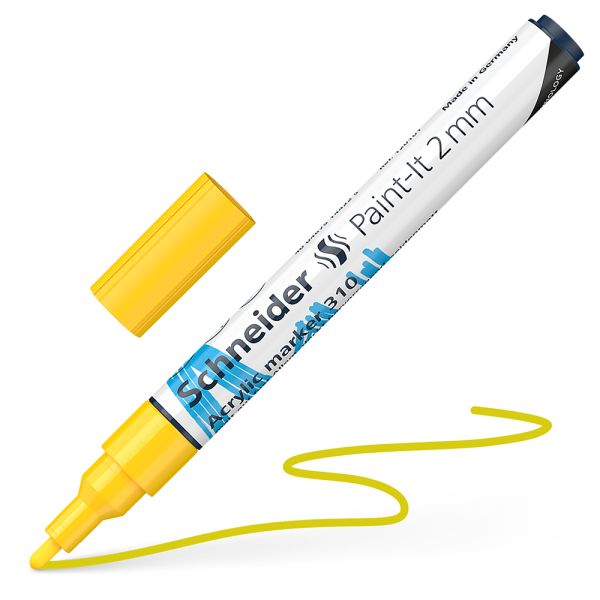 Popisovač Schneider Paint-It 310 Acrylic Marker 2mm - žltý