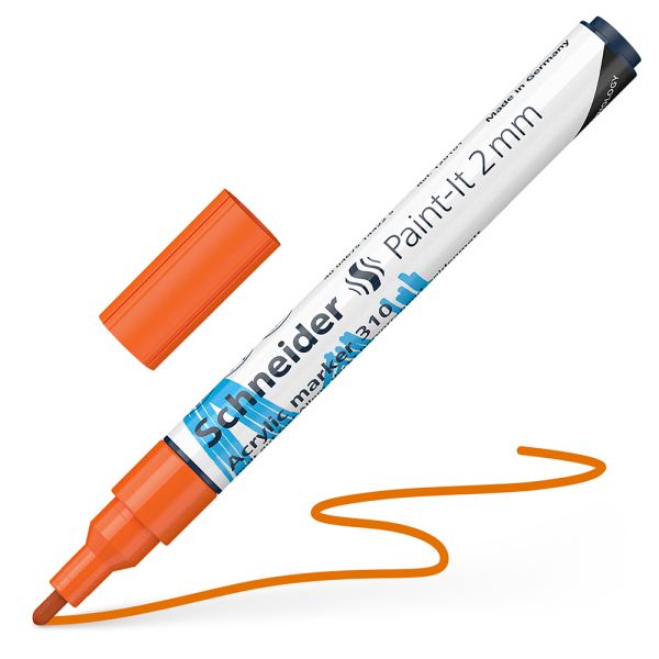 Popisovač Schneider Paint-It 310 Acrylic Marker 2mm - oranžový