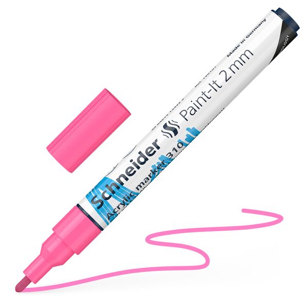 Popisovač Schneider Paint-It 310 Acrylic Marker 2mm - ružový