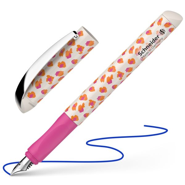 Pero plniace Schneider Glam Leo M - modrá náplň