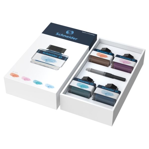 Darčeková sada Schneider - Atrament do plniaceho pera (4 pastelové farby)