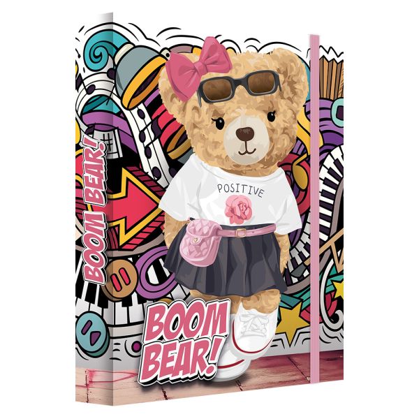 Box na zošity A4 Jumbo MAX JUNIOR S9 - Boom Bear - medveď