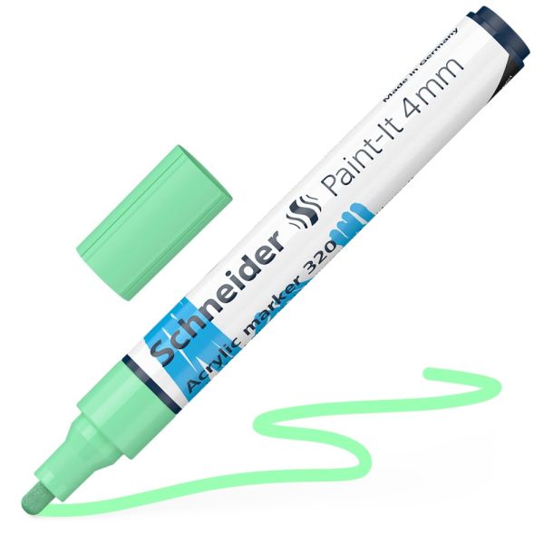 Popisovač Schneider Paint-It 320 Acrylic Marker 4 mm - pastel zelená