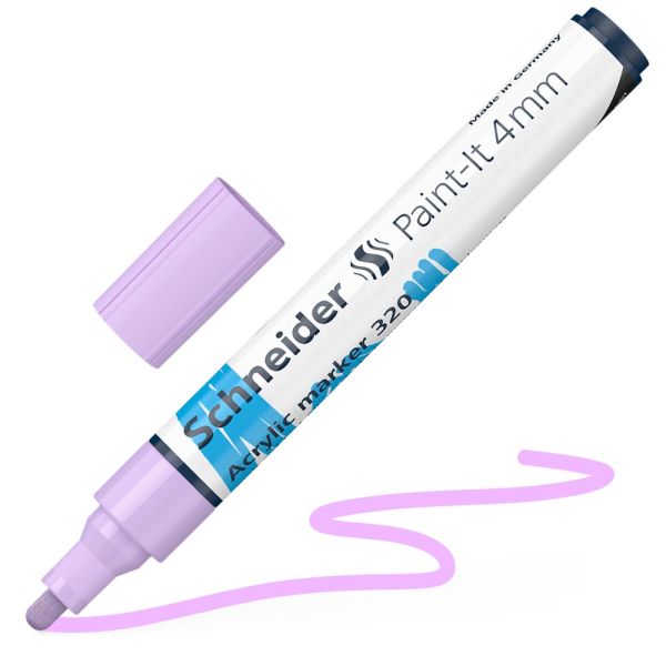 Popisovač Schneider Paint-It 320 Acrylic Marker 4 mm - pastel fialová
