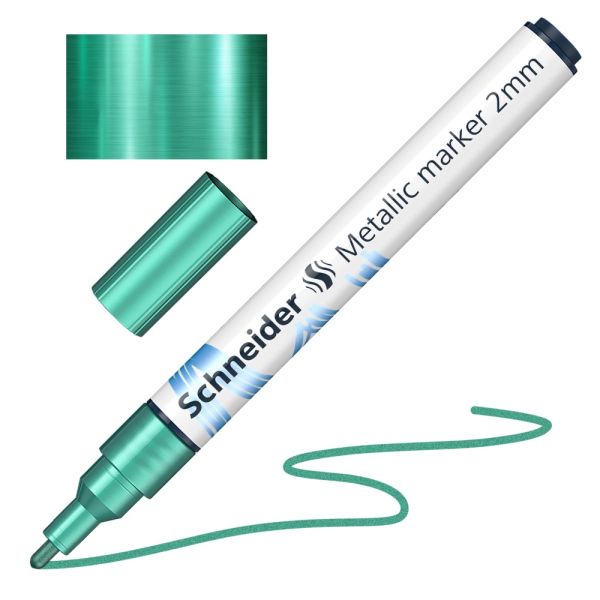 Popisovač Schneider Paint-It 011 hrot 2 mm - metalická zelená