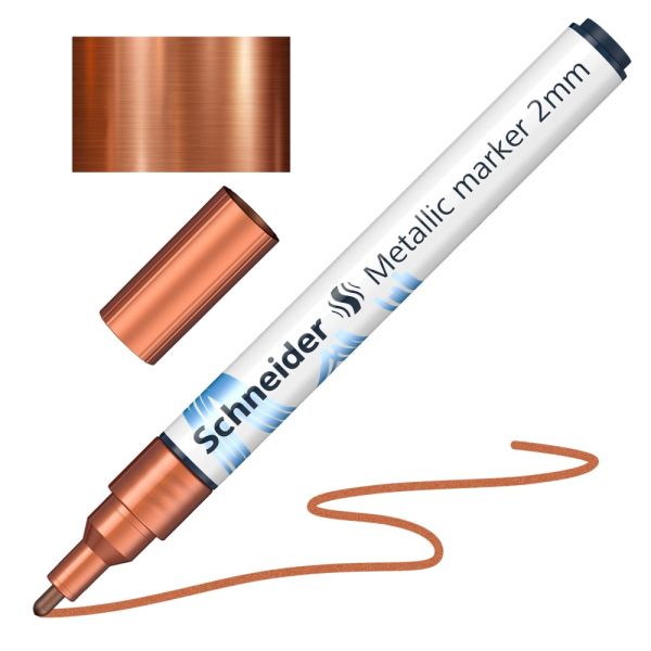 Popisovač Schneider Paint-It 011 hrot 2 mm - metalická medená