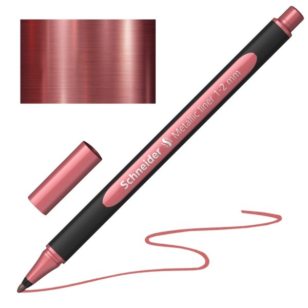Popisovač Schneider Paint-It 020 Metallic hrot 1-2mm - metalická červená vintage