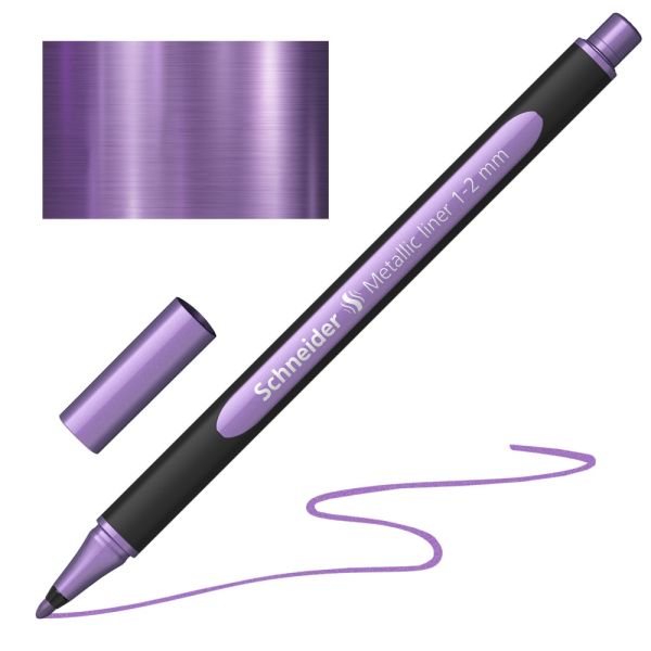 Popisovač Schneider Paint-It 020 Metallic hrot 1-2mm - metalická fialová