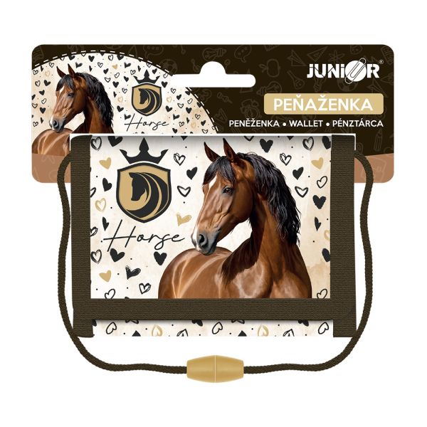 Detská textilná peňaženka JUNIOR S9 - Horse - kôň