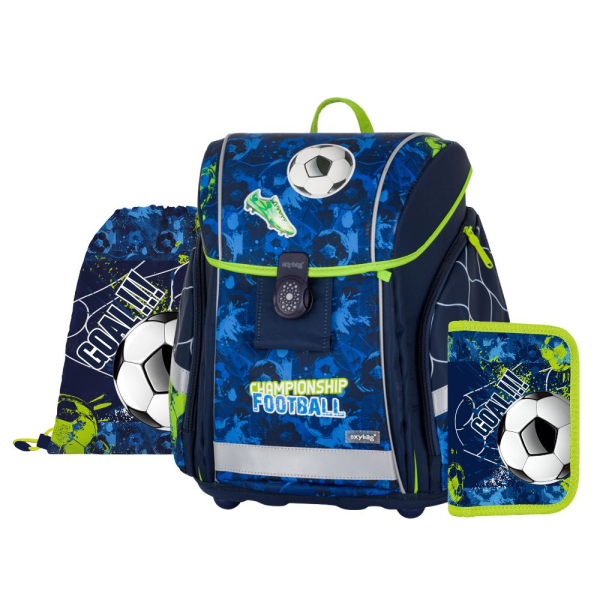 Školská taška (3-dielny set) PREMIUM LIGHT - Futbal 2