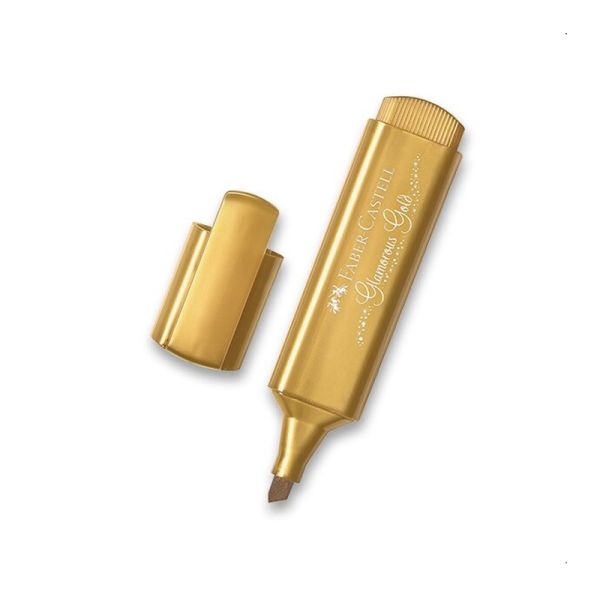 Zvýrazňovač Faber-Castell 1546 Metallic - zlatý