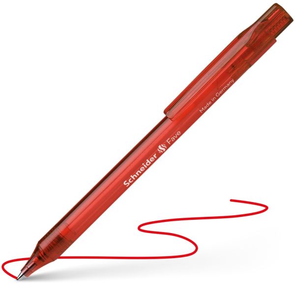 Pero gélové Schneider Fave Gelion+ 0,7 mm - červená náplň