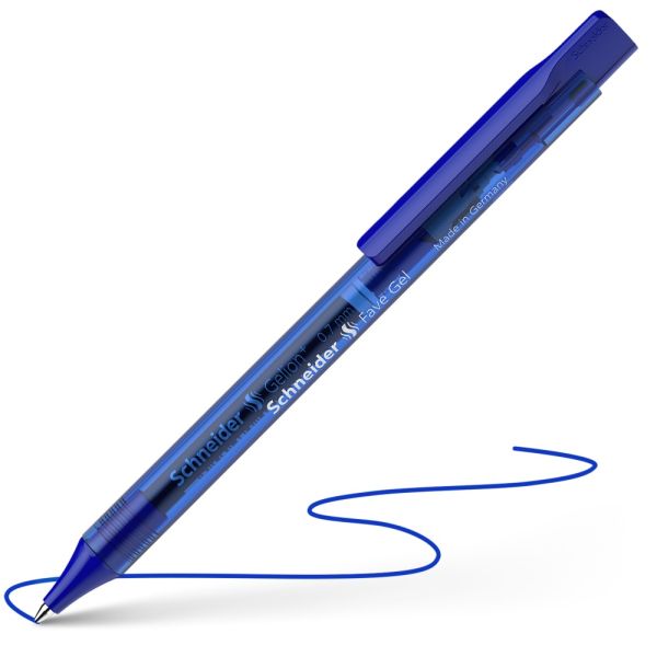 Pero gélové Schneider Fave Gelion+ 0,7 mm - modrá náplň
