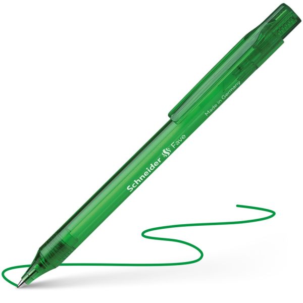Pero gélové Schneider Fave Gelion+ 0,7 mm - zelená náplň