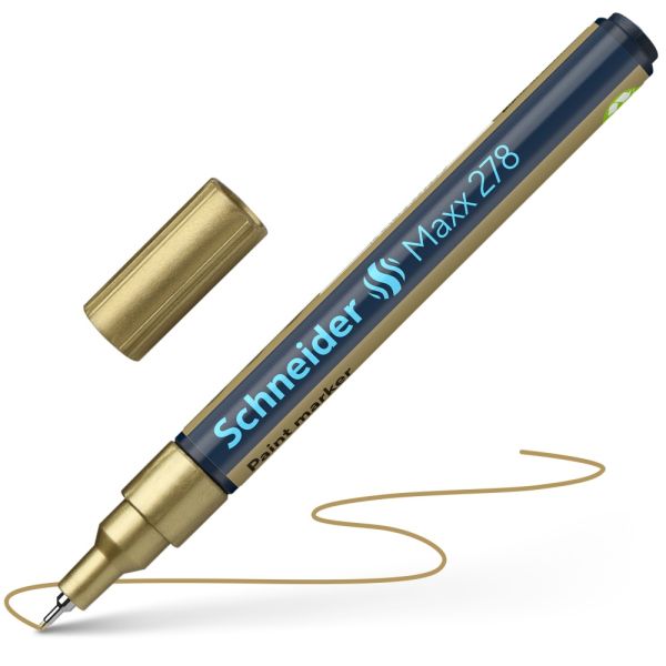 Popisovač lakový Schneider Maxx 278 - zlatá