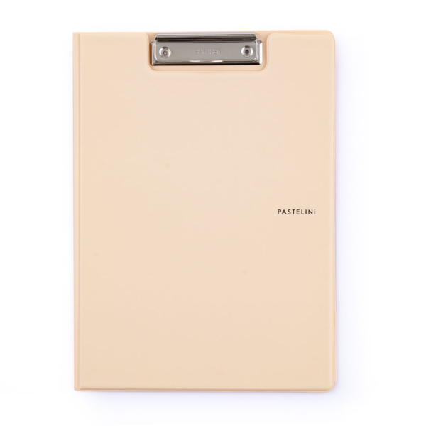 Podložka dvojitá plast. s klipom A4 PASTELINI marhuľová