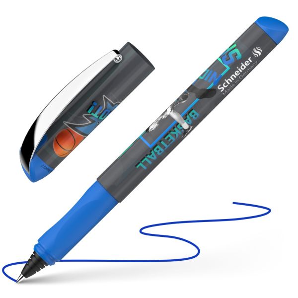 Roller bombičkový Schneider Inx Sportive basketball - modrá náplň