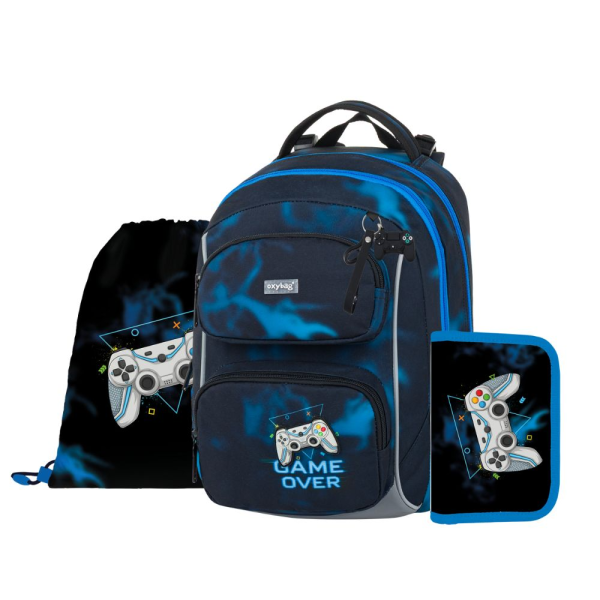 Školský batoh (3-dielny set) OXY JUMPER - Gamer