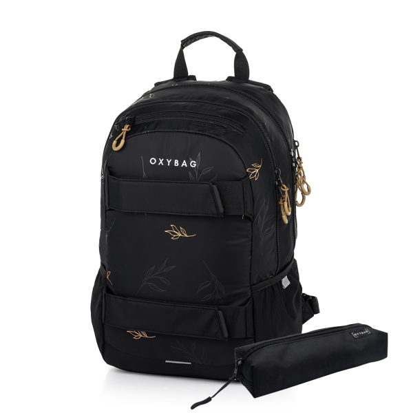 Študentský batoh + etue OXY Sport Flowers