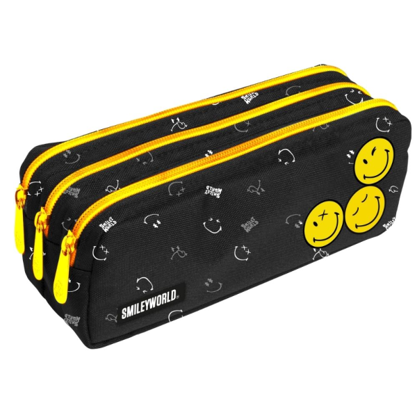 Puzdro etue JUMBO 3 zipsy - Smiley World