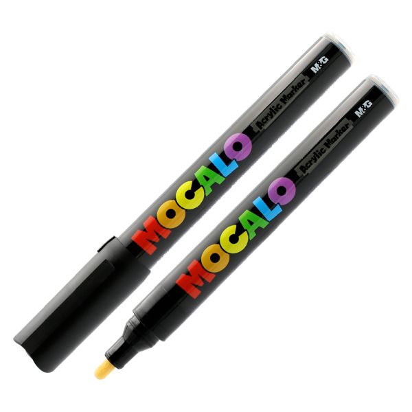 Popisovač M&G MOCALO Acrylic Marker 2 mm akrylový, čierny S900