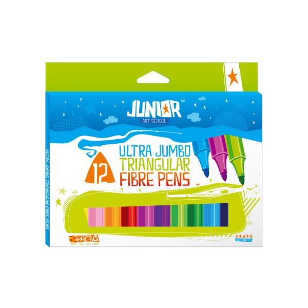 Fixy JUNIOR Ultra Jumbo farebné, sada 12 ks