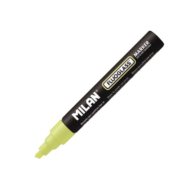 Popisovač MILAN FLUOGLASS 2-4 mm, žltý