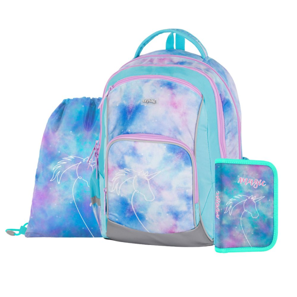 Školský batoh (3-dielny set) OXY GO Unicorn