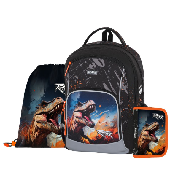 Školský batoh (3-dielny set) OXY GO Dino