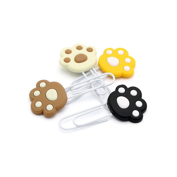 Ozdobná spona /záložka Cat's paw 7 cm (sada 4 ks)