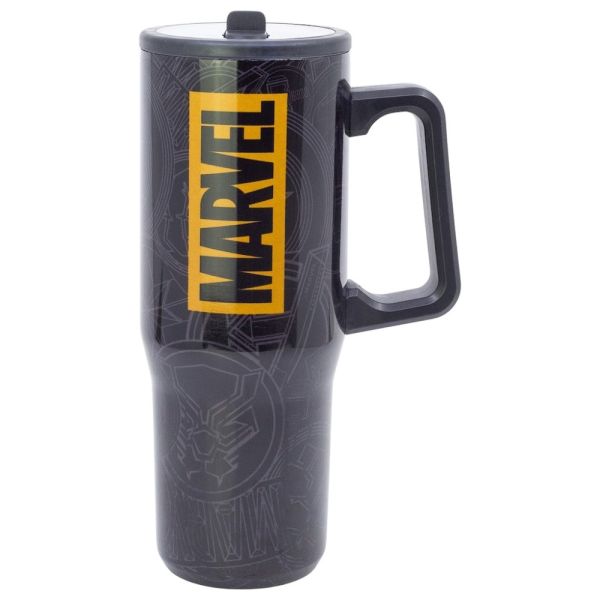 Termo hrnček Marvel so slamkou a uchom 920 ml