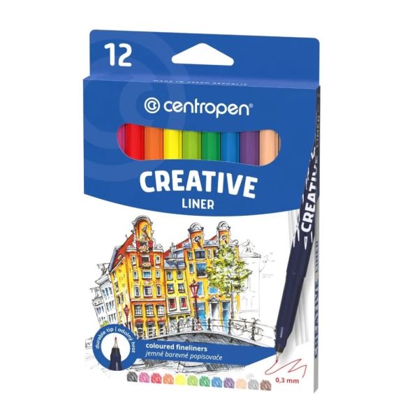 Creative Liner CENTROPEN 2521 0,3 mm /sada 12 ks