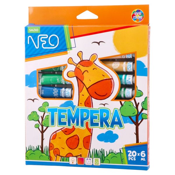 Farby temperové Neo Fantasy 6 ml /sada 20 ks