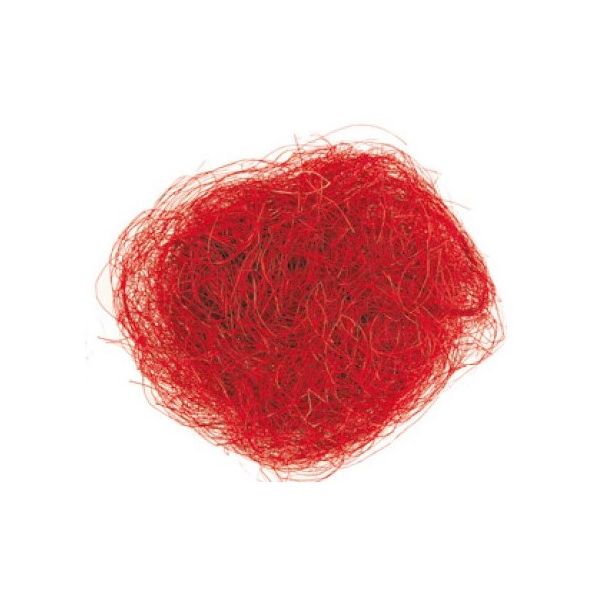 Dekoračný sisal 30g - červený