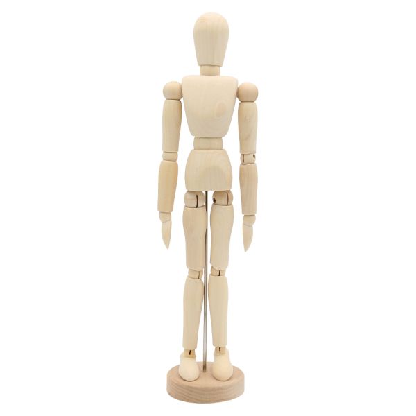 Drevený manekýn, figúra muž 12"/30 cm
