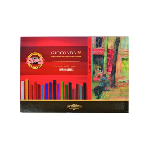 Krieda olejová KOH-I-NOOR GIOCONDA 7x7 mm farebná, sada 36 ks