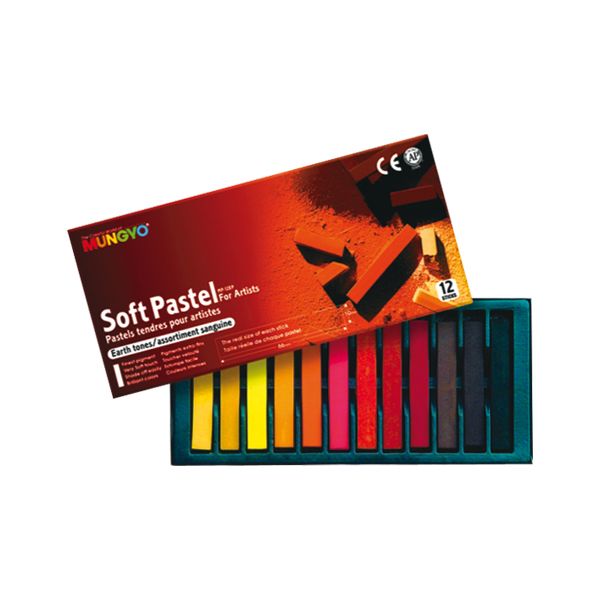 Pastel suchý MUNGYO sada 12 ks