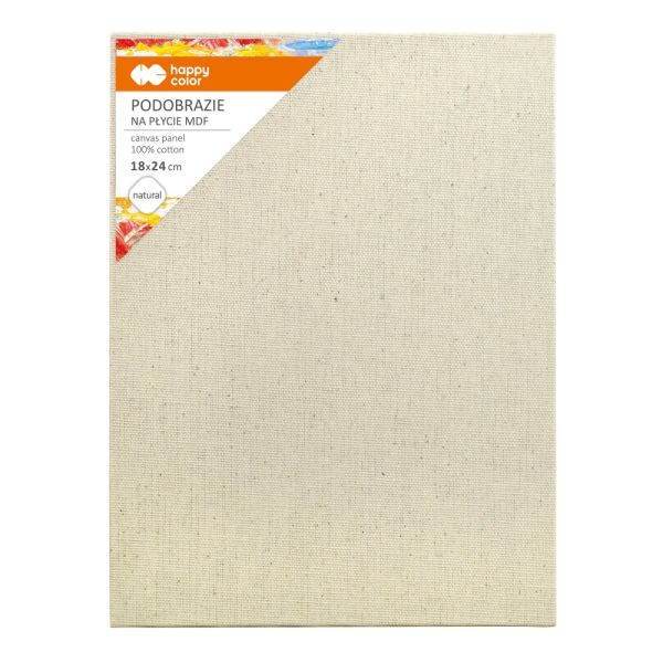 Maliarske plátno Happy Color 18x24 cm MDF 4 mm - natural
