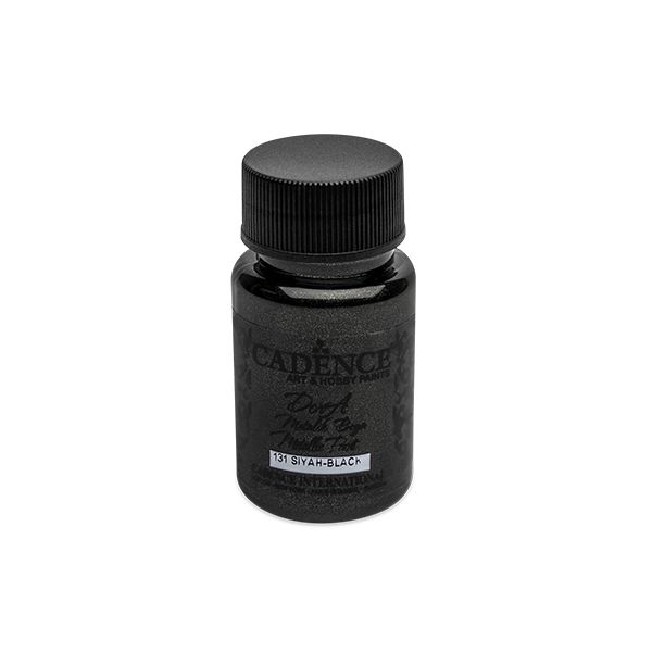 Farba akrylová Cadence D. Metalic, čierna, 50 ml