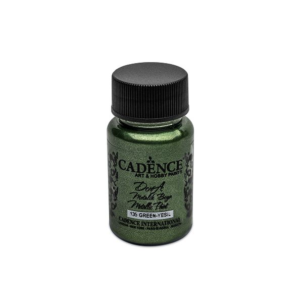 Farba akrylová Cadence D. Metalic, zelená 50ml