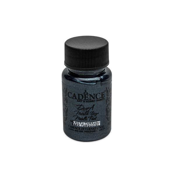 Farba akrylová Cadence D. Metalic, tm. tyrkys.,50ml
