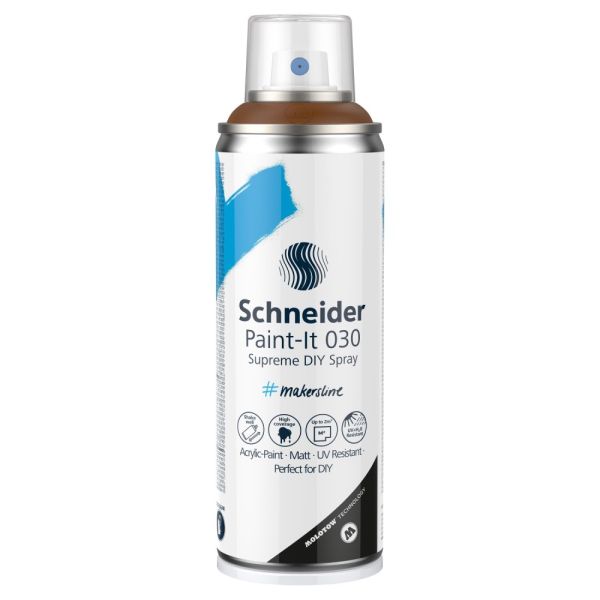 Akrylový sprej Schneider 200 ml Paint-It 030 - hnedý