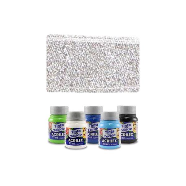 ACR Farba na textil 37ml, Metallic Silver