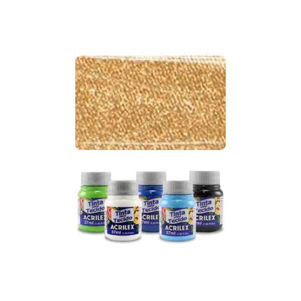 ACR Farba na textil 37ml, Metallic Gold