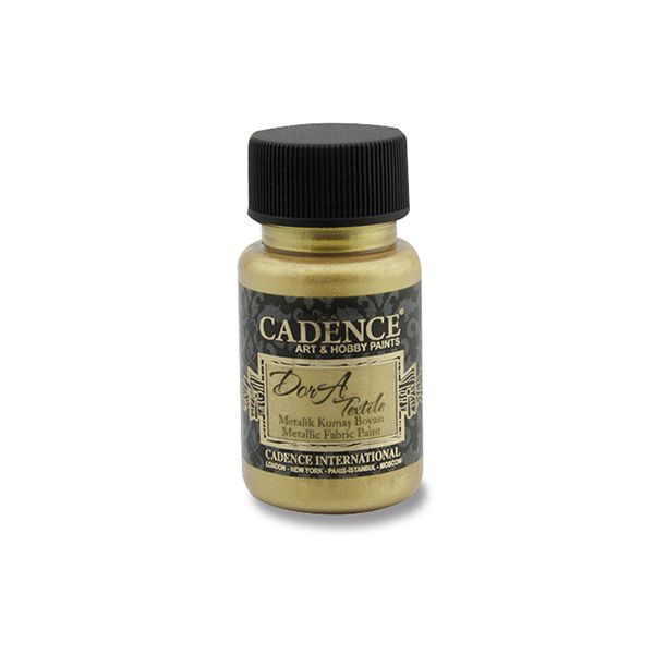 Textilná farba Cadence, metal. sýta zlatá, 50 ml