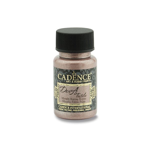Textilná farba Cadence, metal. staroružová, 50 ml