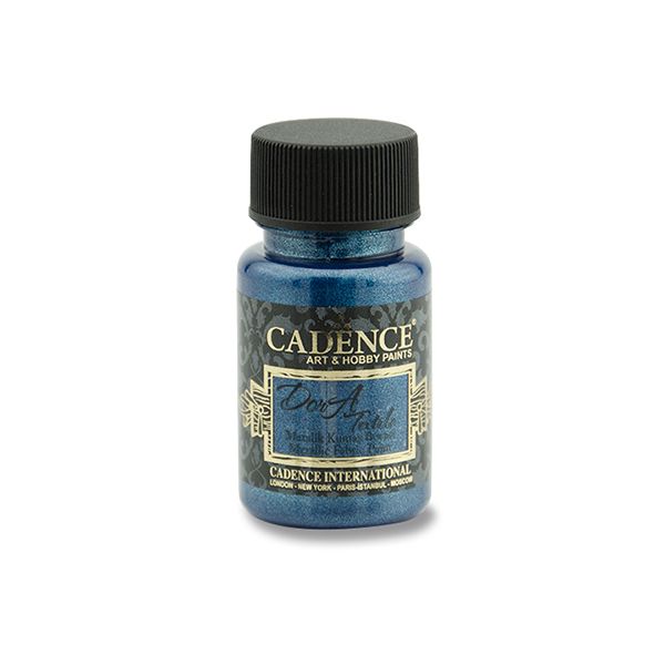Textilná farba Cadence, metal. tmavo modrá, 50 ml
