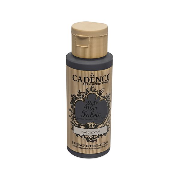 Textilná farba Cadence, Matt, čierna, 59 ml
