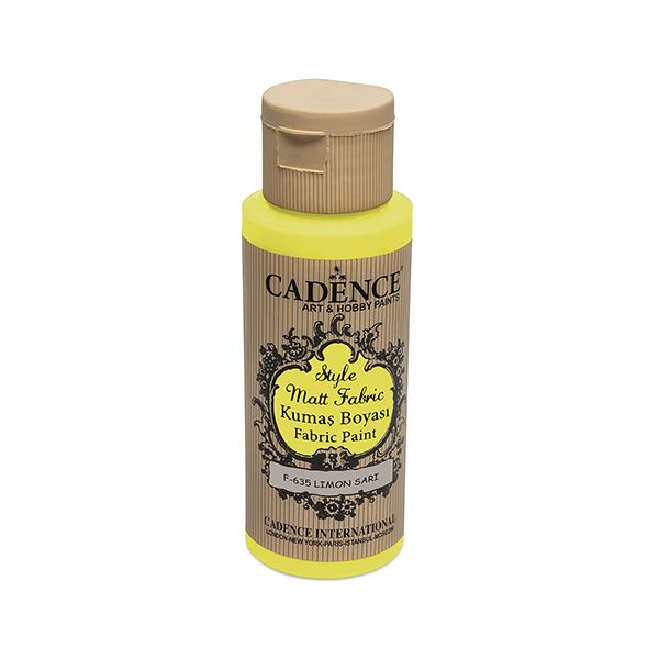 Textilná farba Cadence, Matt, žltá, 59 ml